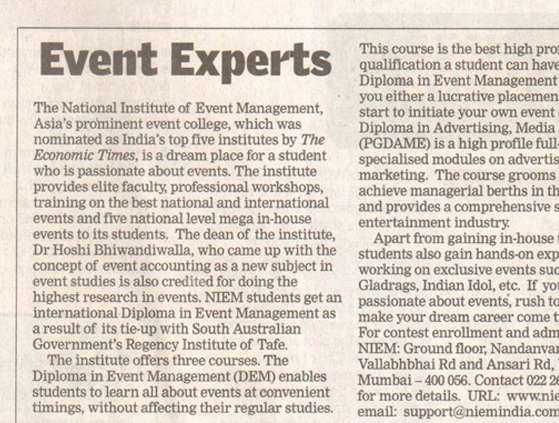 Education Times reports for NIEM