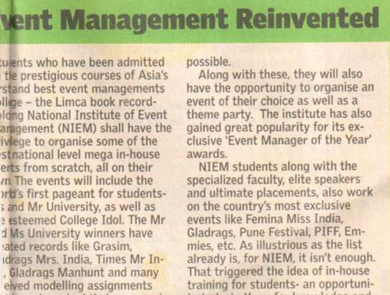 Education Times reports for NIEM