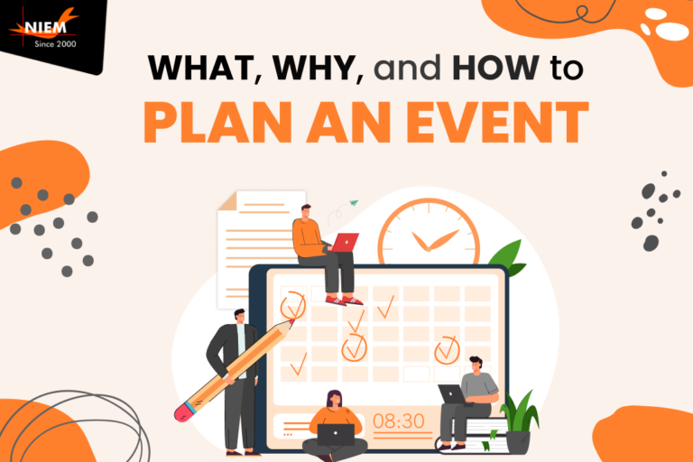 Concept of event planning emphasizing the what, why, and how of the planning process