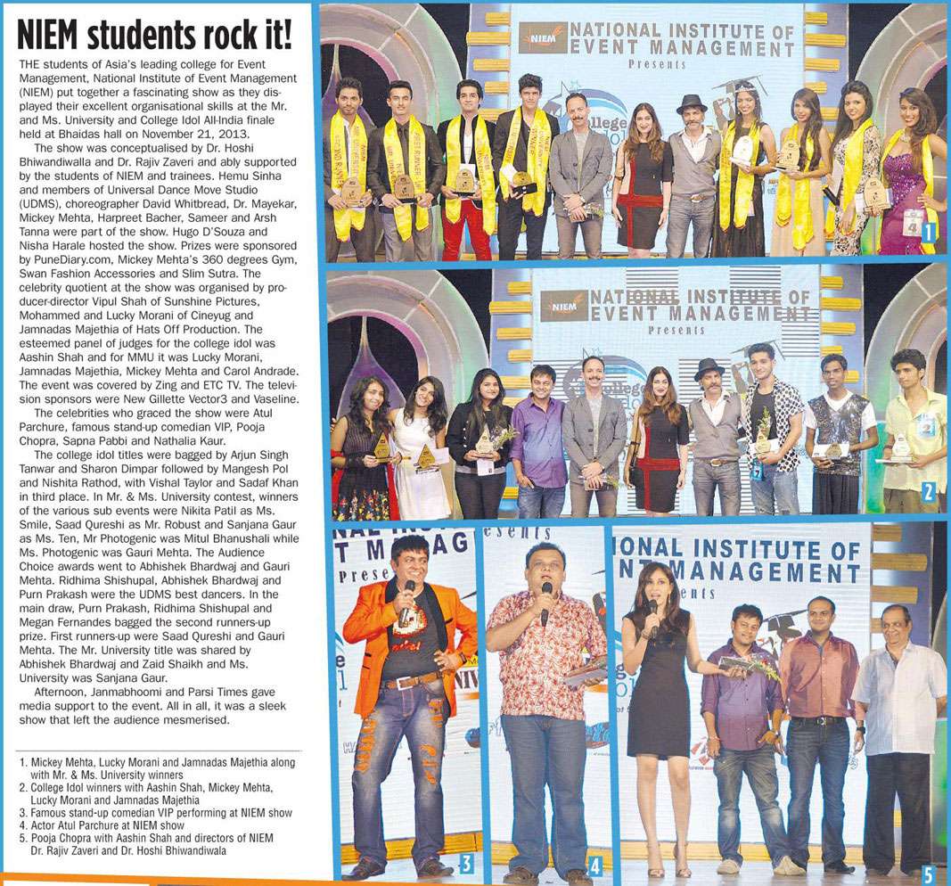 MID - DAY - NOV 25th 2013. NIEM Students rock it!