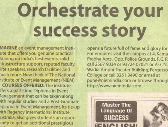  Education Times, Pune reports for NIEM.
